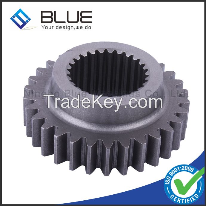 CNC precision casting spur gear for excavator parts