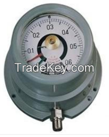 Explosion-proof and induction electric contact pressure gauge