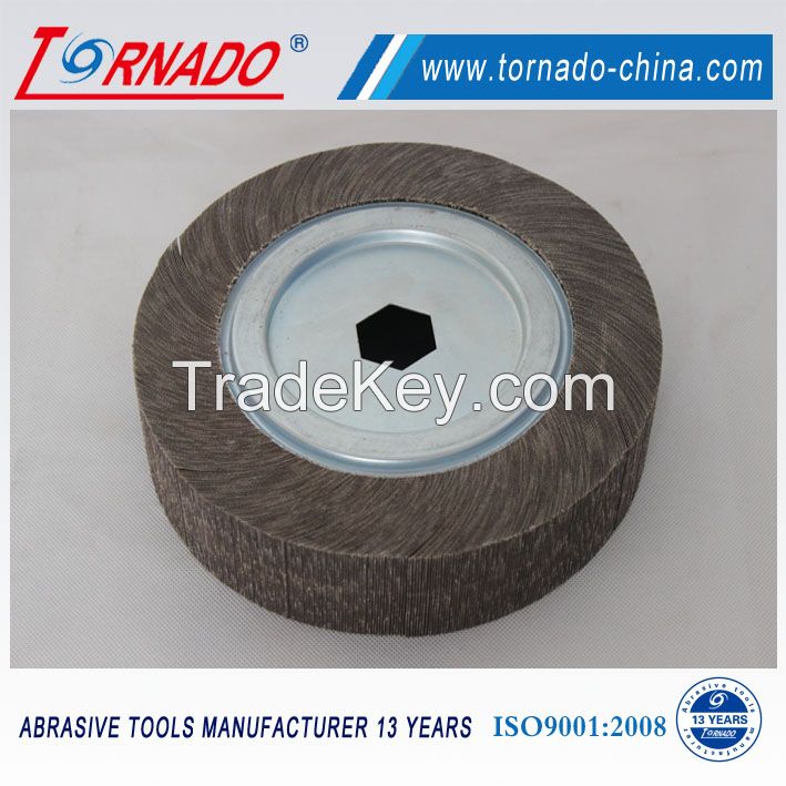 Tornado 10" 250mm aluminum oxide flap wheel for polishing