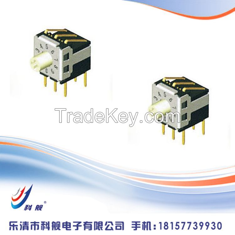 7*7mm Rotary Type ,7.2*7.9*7.77 Surface Mount  Rotary Switch