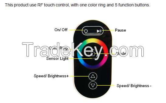 RF TOUCH CONTROLLER, led TOUCH controller rgb, REMOTE TOUCH controller, Amazing design/packing/user-feeling,CE,ROHS 