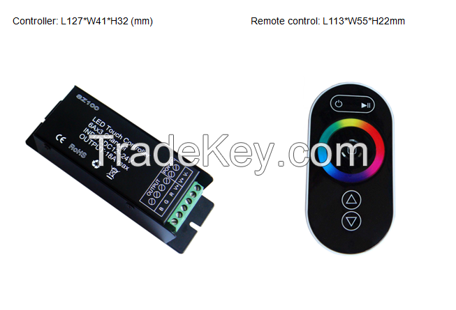 RF TOUCH CONTROLLER, led TOUCH controller rgb, REMOTE TOUCH controller, Amazing design/packing/user-feeling,CE,ROHS 