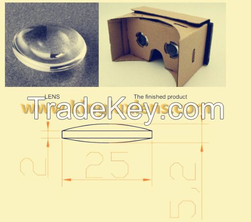 3d glass lens for google cardboard