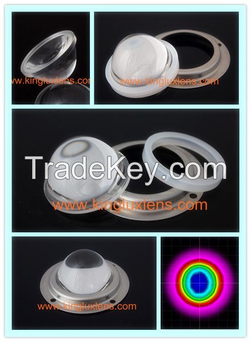 led glass lenses , 40 degree narrow spot beam lenses, 50mm cob led len