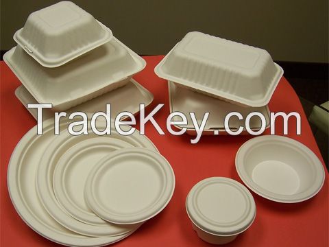 (Bagasse) Sugarcane Fiber Cups, Bowls and Cutlery