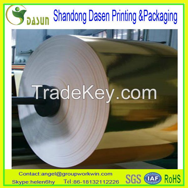 Factory Direct Price Customization Wrapping Coated Metallized Paper