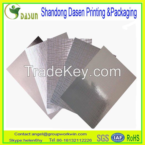 Gold Metallized paperboard Cigarettes Aluminum Foil Paper