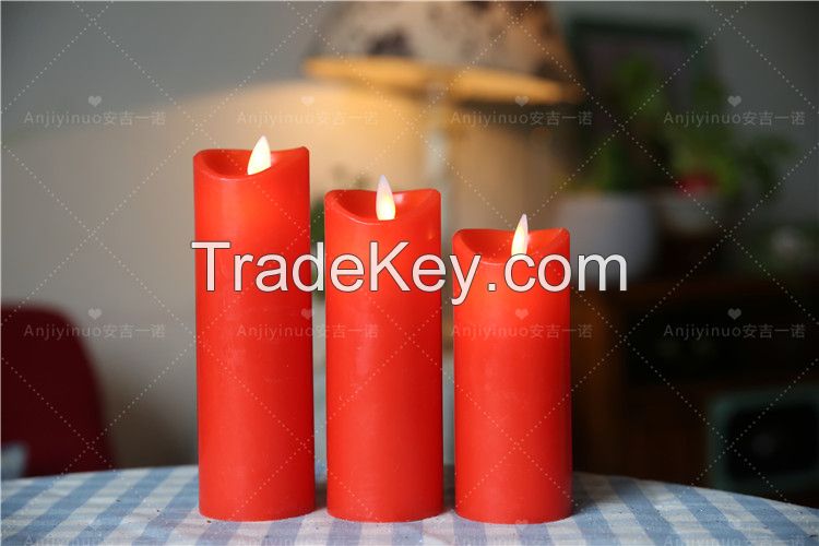 Moving Wick Wax Led Dancing Flame Candle