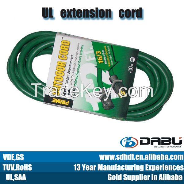 UL SJTW 3*16awg extension cord  