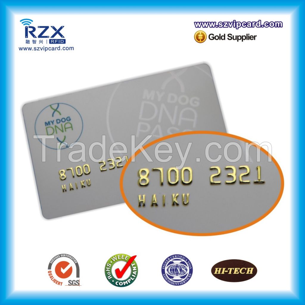 Special offer plastic 13.56Mhz HF MIFARE rfid card