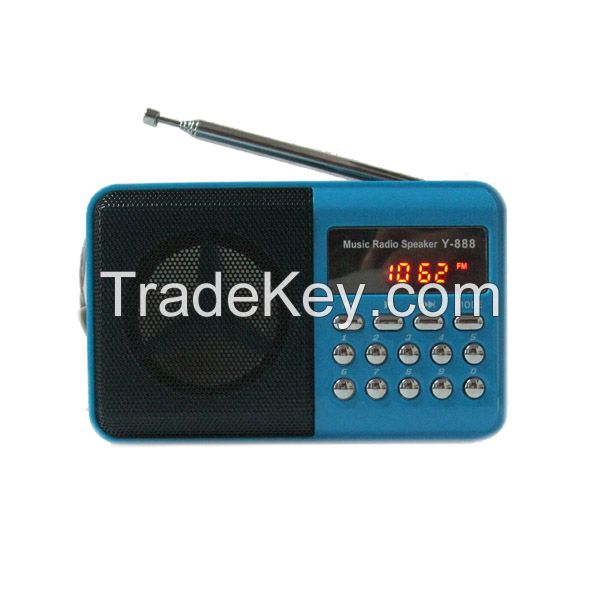 Mini Loudsound FM radio digital Speaker
