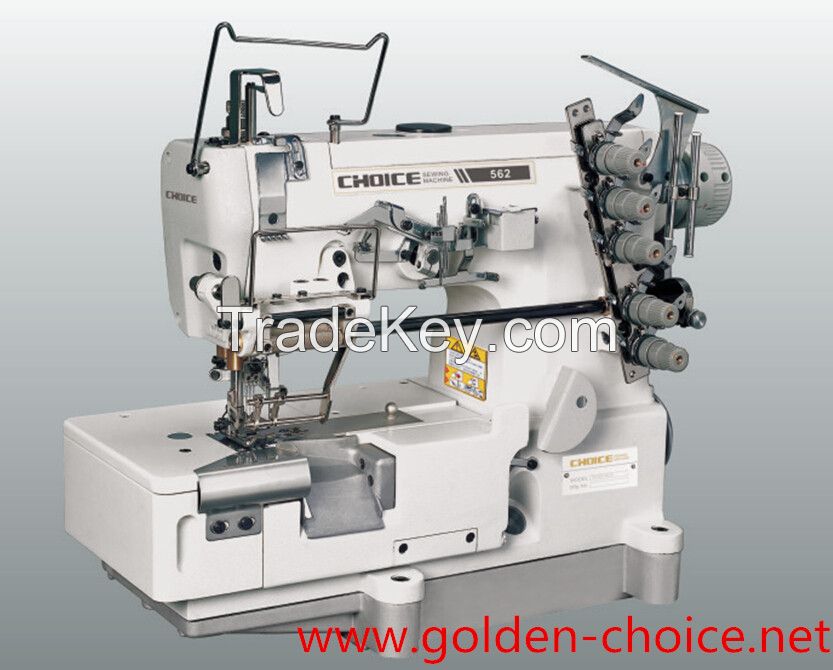elastic or lace attaching interlock sewing machine