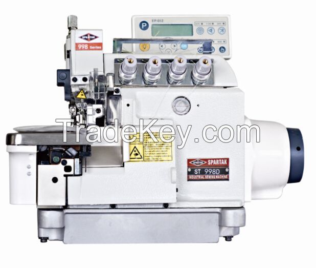 Direct drive computerized all auto overlock sewing machine ST998D