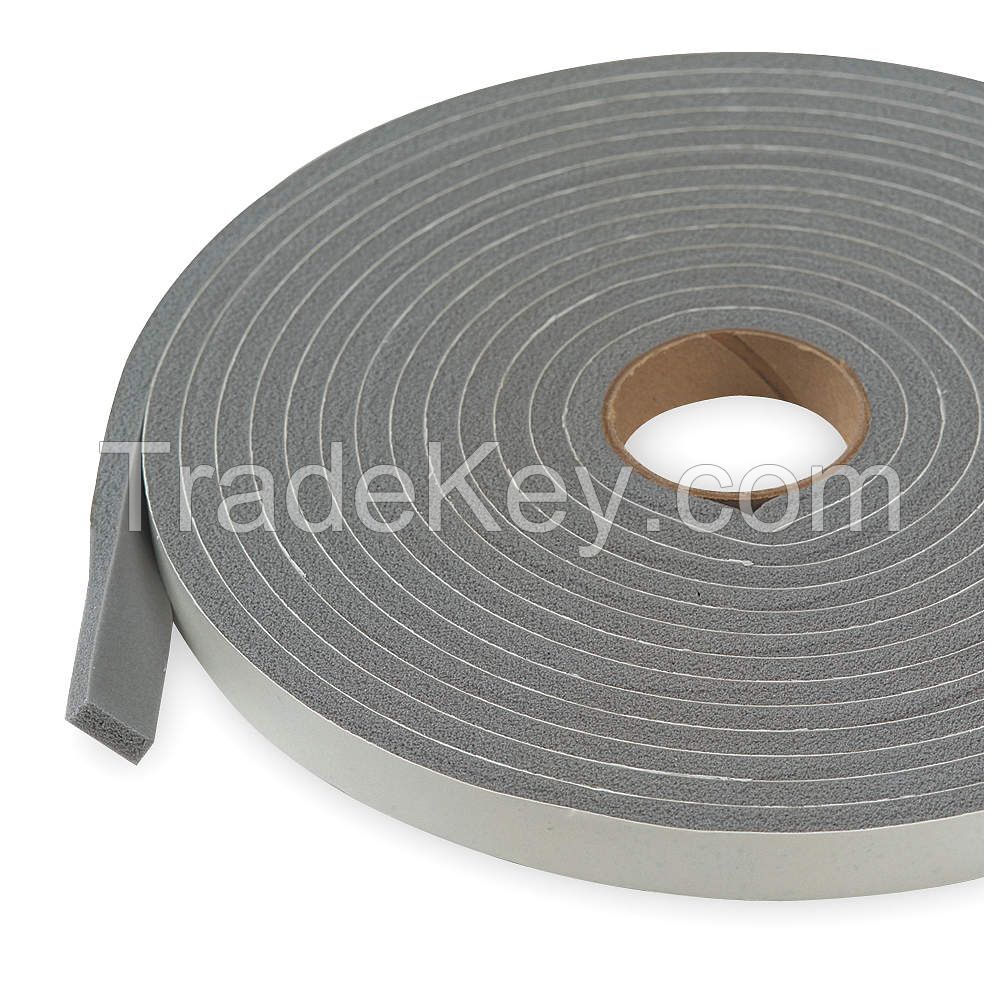 APPROVED VENDOR 2RRE4 Foam Seal 17ft Gray PVC Closed Cell Foam