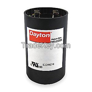 DAYTON  2MET4 Motor Start Capacitor, 145-174 MFD, Round