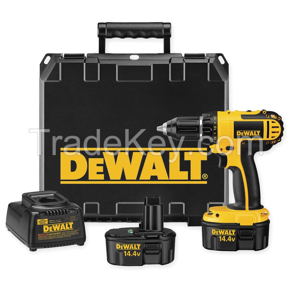 DEWALT DC730KA 14.4V Standard Li-Ion 1/2" Cordless Drill/ Driver Kit, Battery Included