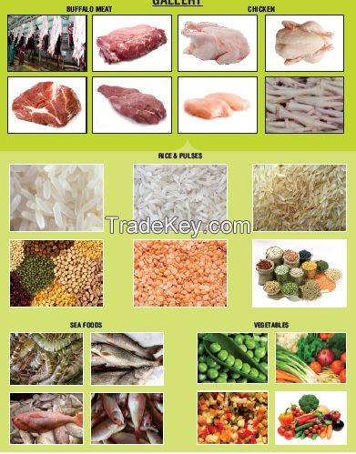 Frozen Boneless Meat, Frozen Vegetables, Basmati Rice, Sea Foods