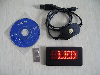LED name badge