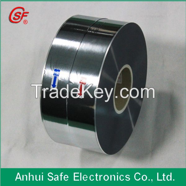 metallized polypropylene film for capacitor use