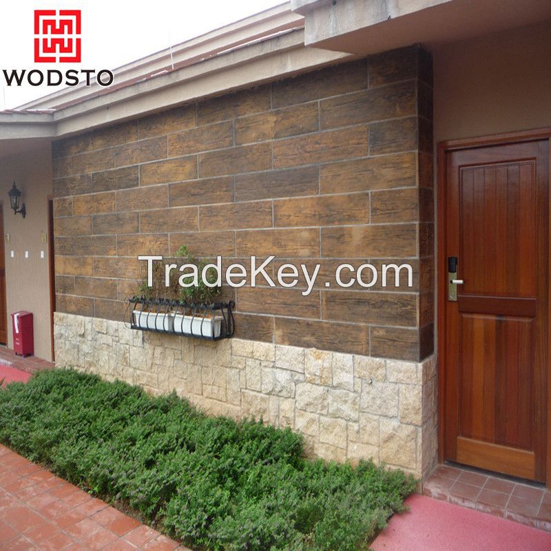 Exterior wall cladding artificial wood cement board