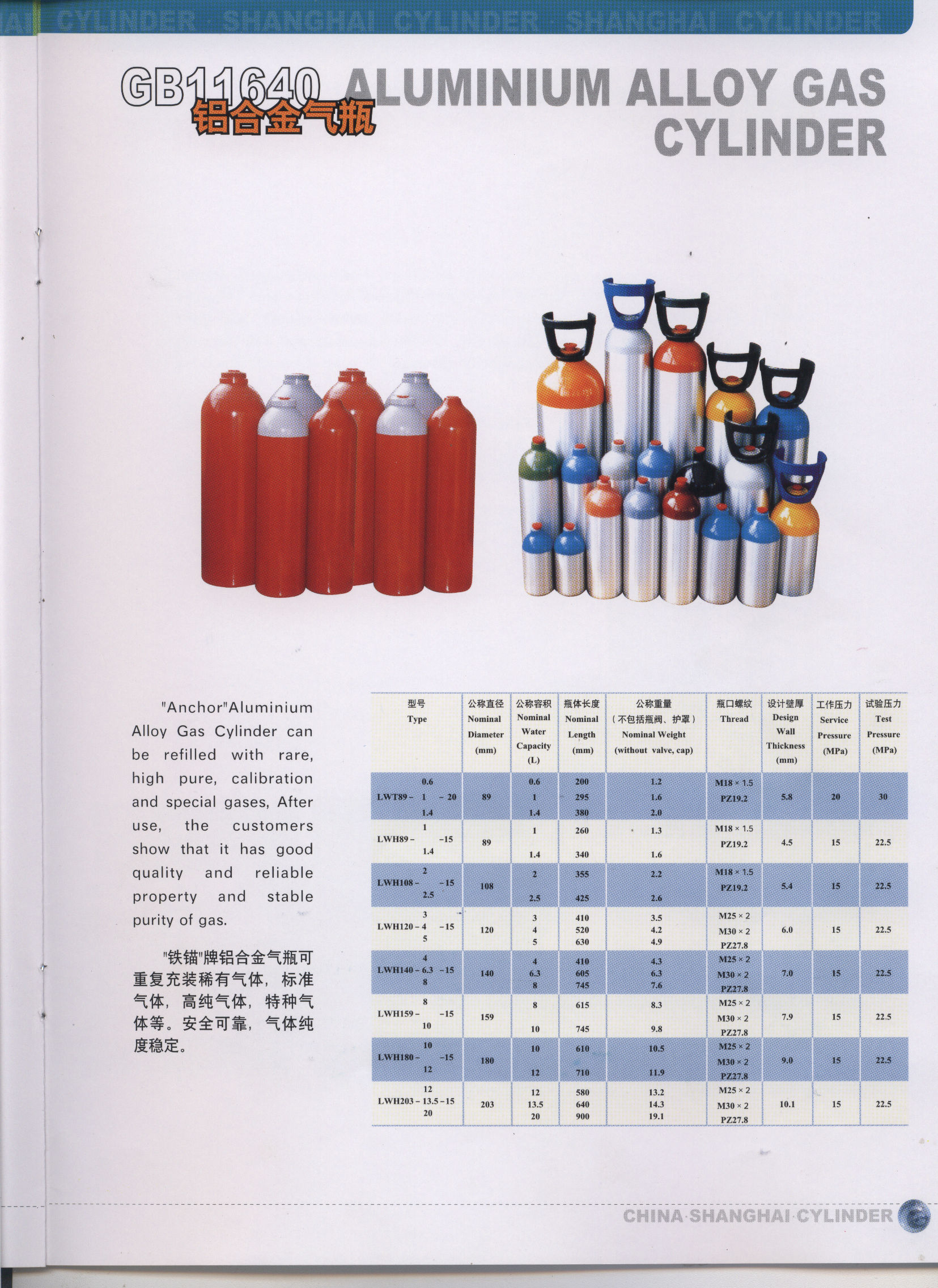 aluminium alloy cylinder