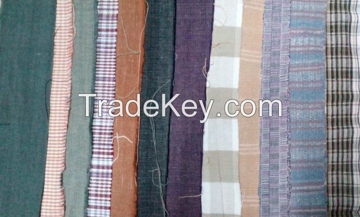 Organic cotton fabric that color by natural equipment Handmade