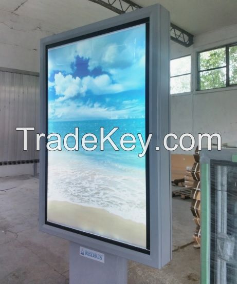 Double side Outdoor advertising scrolling sign display