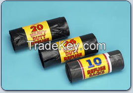 Wholesale LDPE black  can liner bags on roll