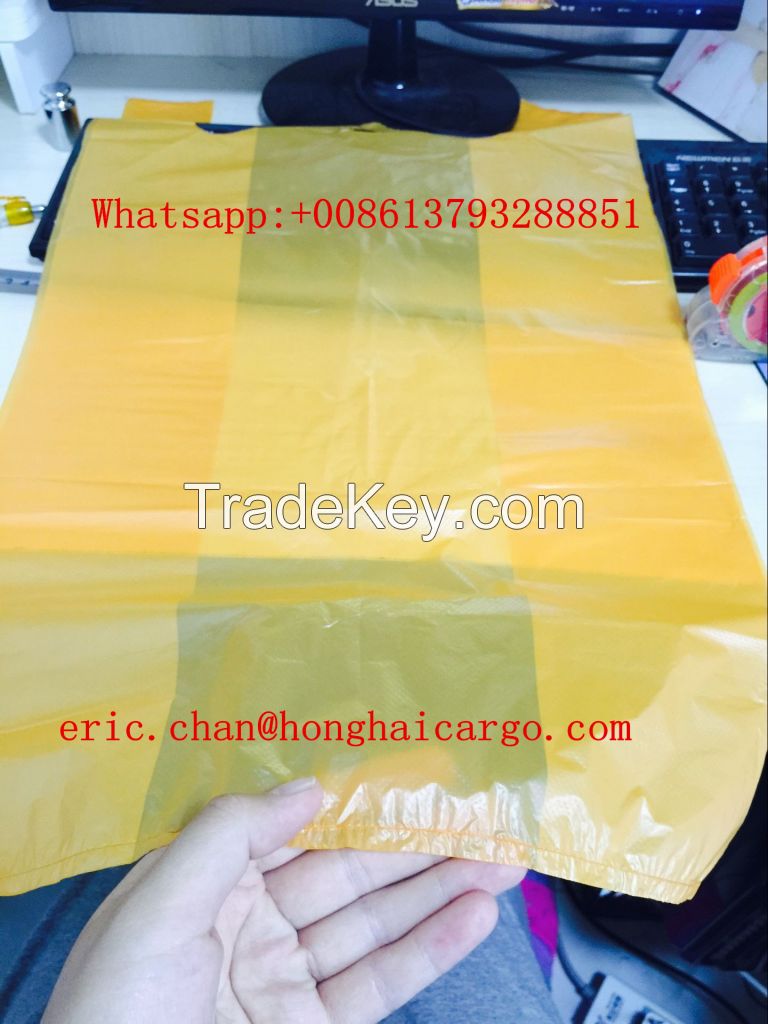 Wholesale Factory customized plastic T-shirt bag/t-shirt packing bags for shopping
