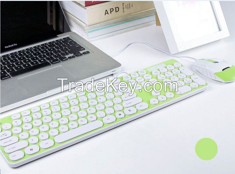 Big Promotion Wireless Keyboard Mouse Combo with USB Nano Receiver