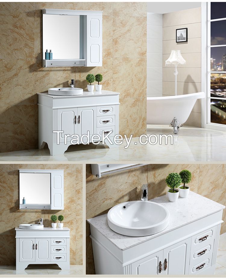 PVC Bathroom Cabinets in European Classical Style