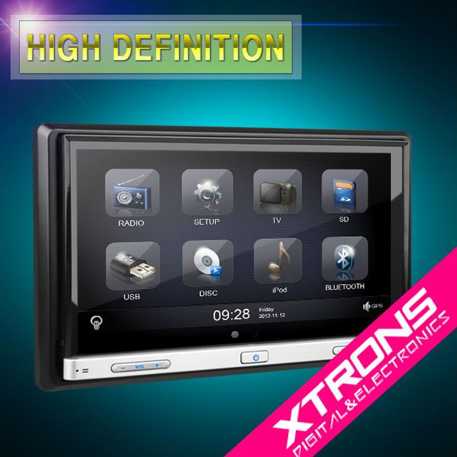 7" Android 4.2 Multi-Touch Motorized Screen WIFI Double Din Car DVD Player