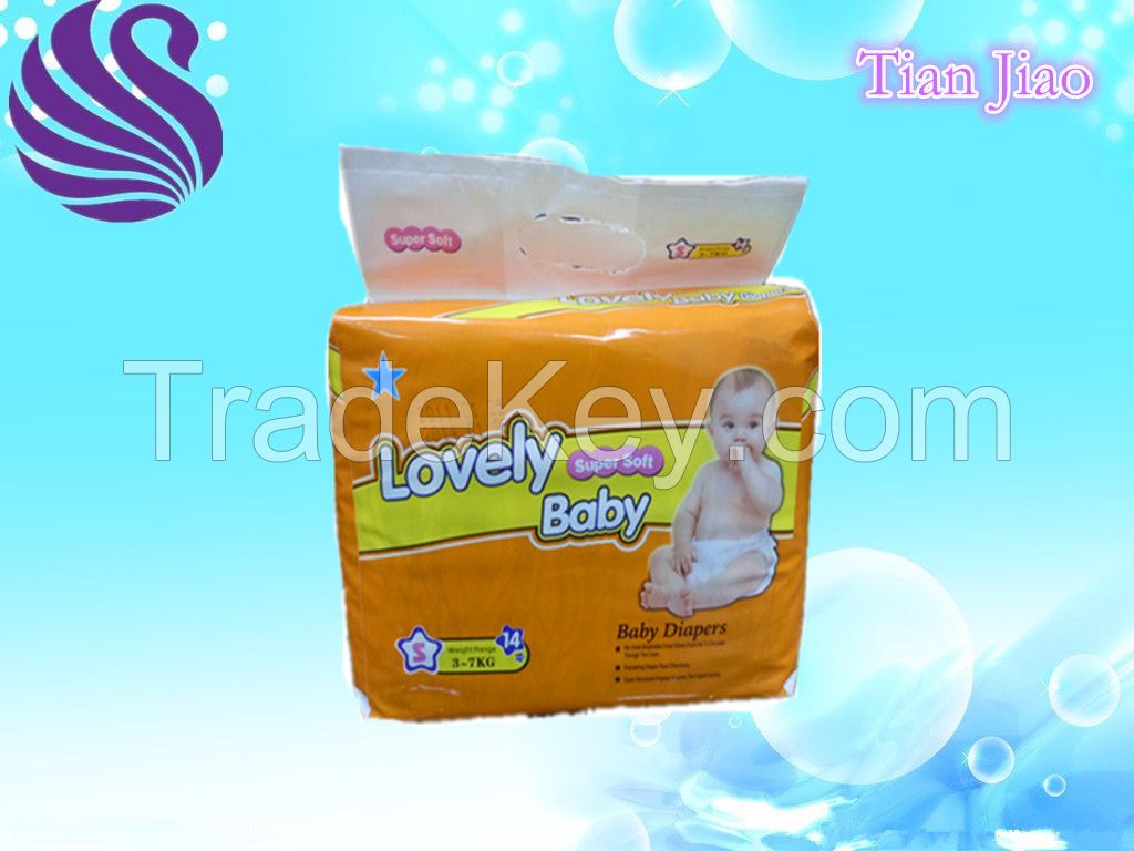 Economic Magic Tape Baby Diaper with Good quality