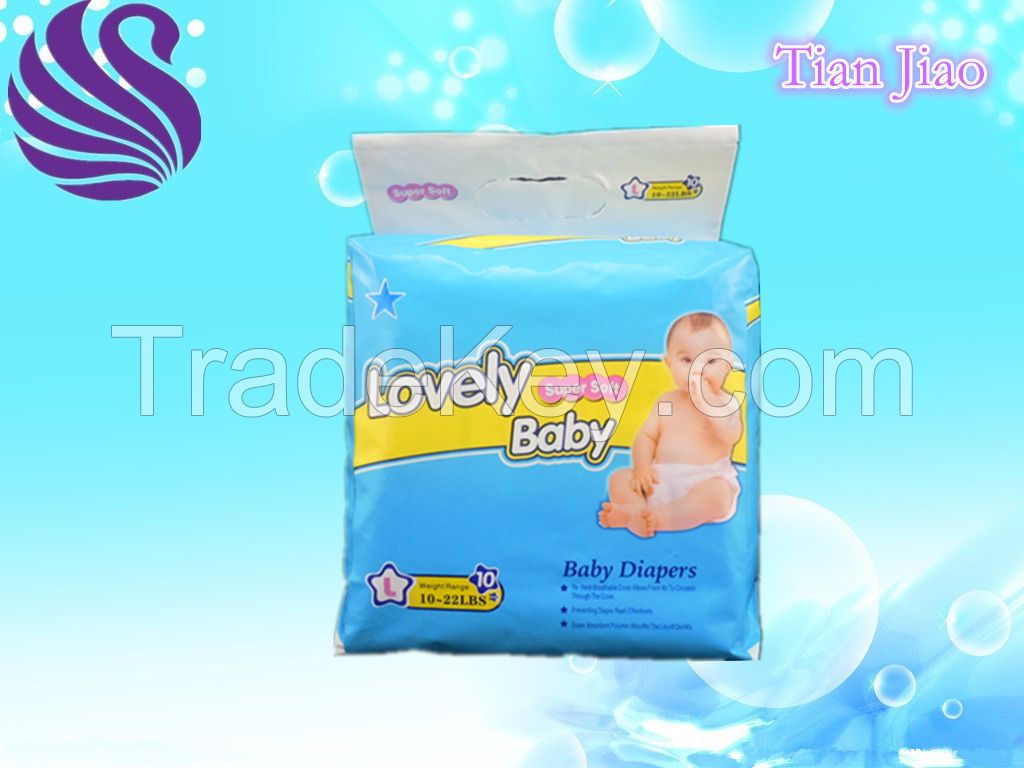 Economic Magic Tape Baby Diaper with Good quality