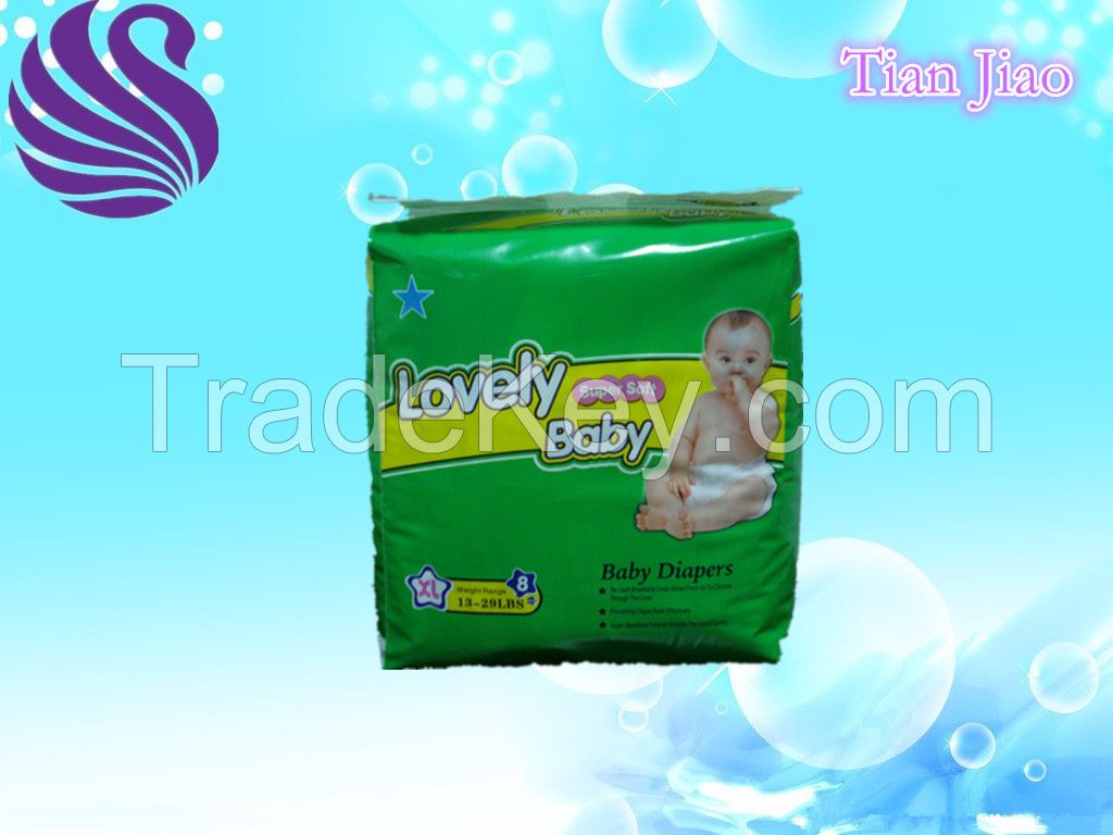 Economic Magic Tape Baby Diaper with Good quality