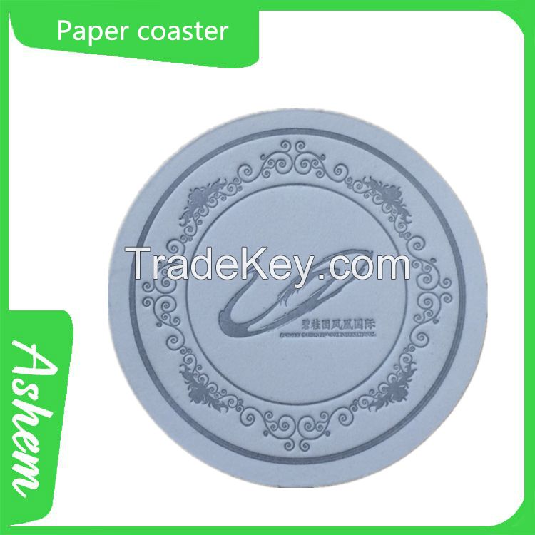 2015 hot sale paper coaster with customized design, DL001