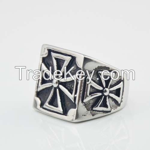 Stainless Steel Jewelry Factory direct Supply Cross Rings