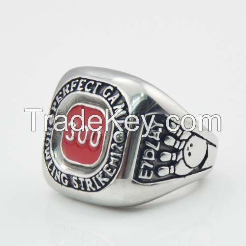  Popular rings Red Number 300 Skull Biker