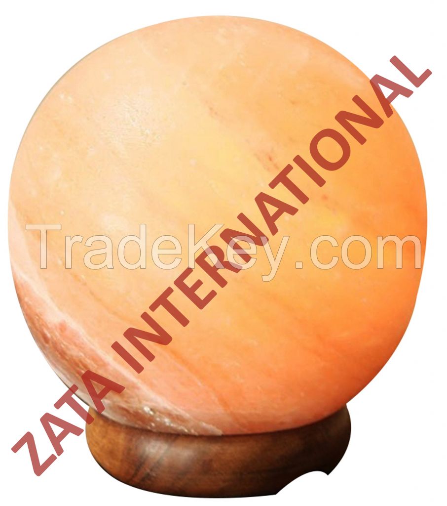 Himalayan Rock Globe Salt Lamps 6 x 6 x 6 Inches UL Approved 6 Feets Cord Bulb w Base