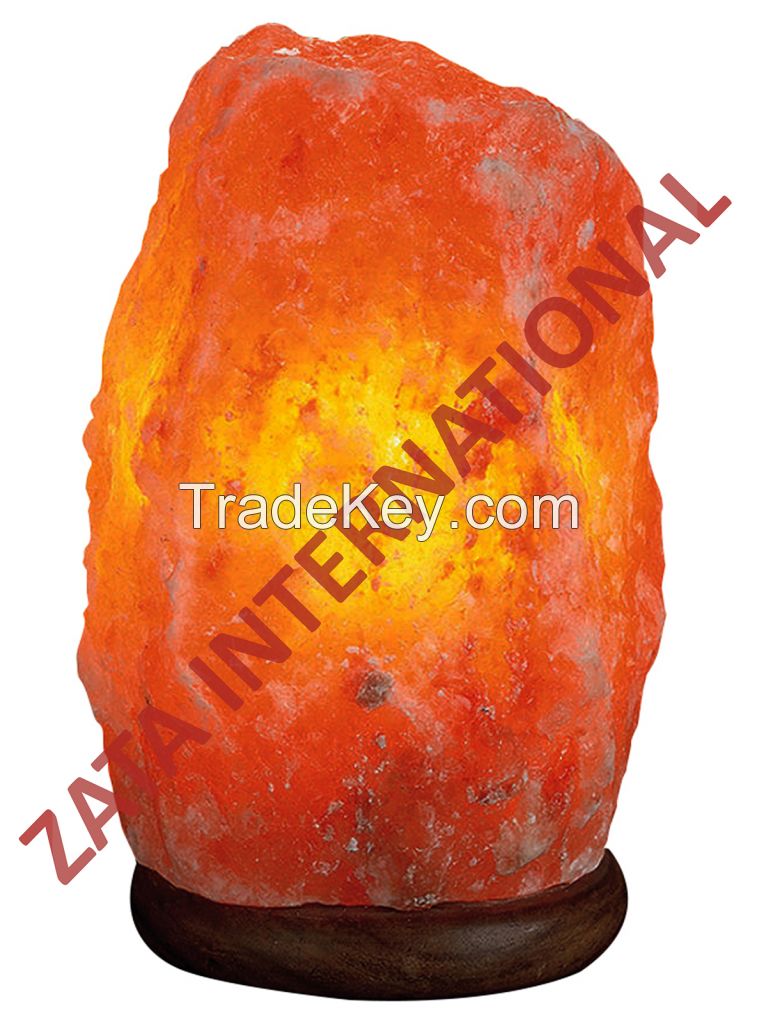 Himalayan Rock Salt Lamps Natural Ionizer 3.2 to 4.25 Kg UL Approved 6 Feets Cord Bulb w Base