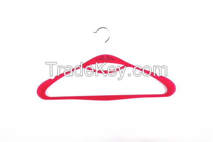 Creative fragrance velevt plastic man hanger