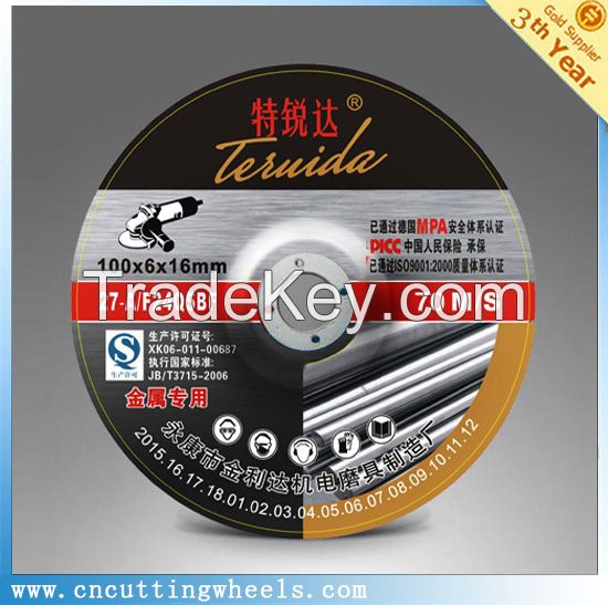 18 years experience abrasive grinding wheel for metal stainless steel