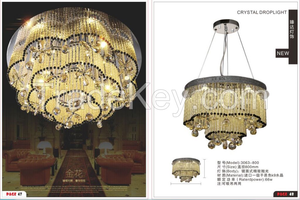 chandelier crystal lighting, led ring light,modern luxury crystal chandeliers