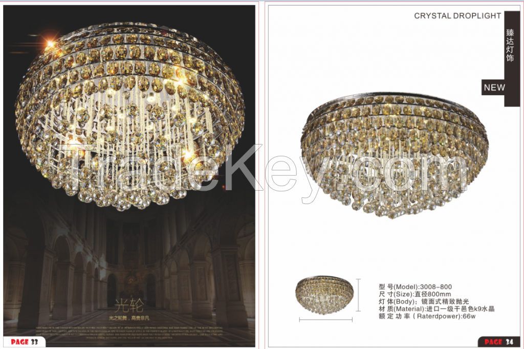 chandelier crystal lighting, led ring light,modern luxury crystal chandeliers