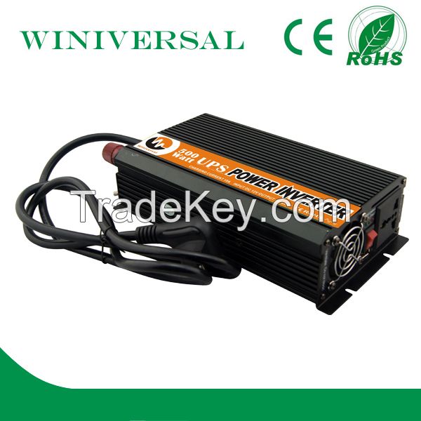 500W power inverter with battery charger, dc to ac