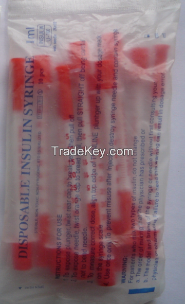 1ml Disposable Insulin Syringes CE/ISO Approved