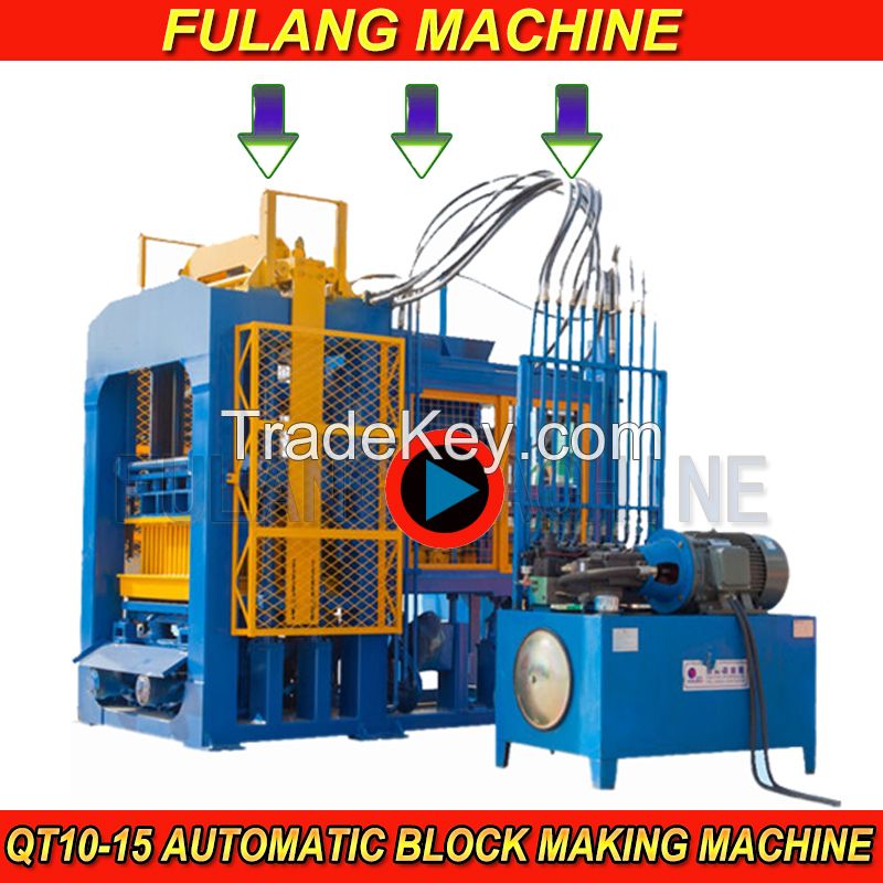 concrete or cement brick making machine for making all kinds of hollow