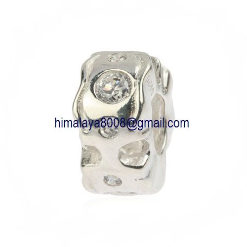 S925 CZ silver beads