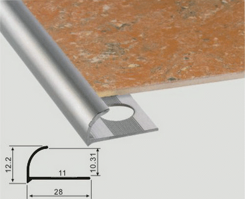 aluminium profile for tile trim/carpet/corner