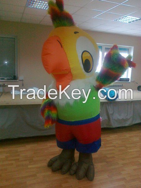 Inflatable 3 meter Parrot for weddings, birthdays, advertising